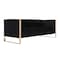 Manhattan Comfort Trillium Sofa and Armchair  in Black and Rose Gold, PK2 2-SS559-BK - alternate 7